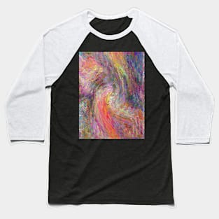 Swirls of Color Baseball T-Shirt
